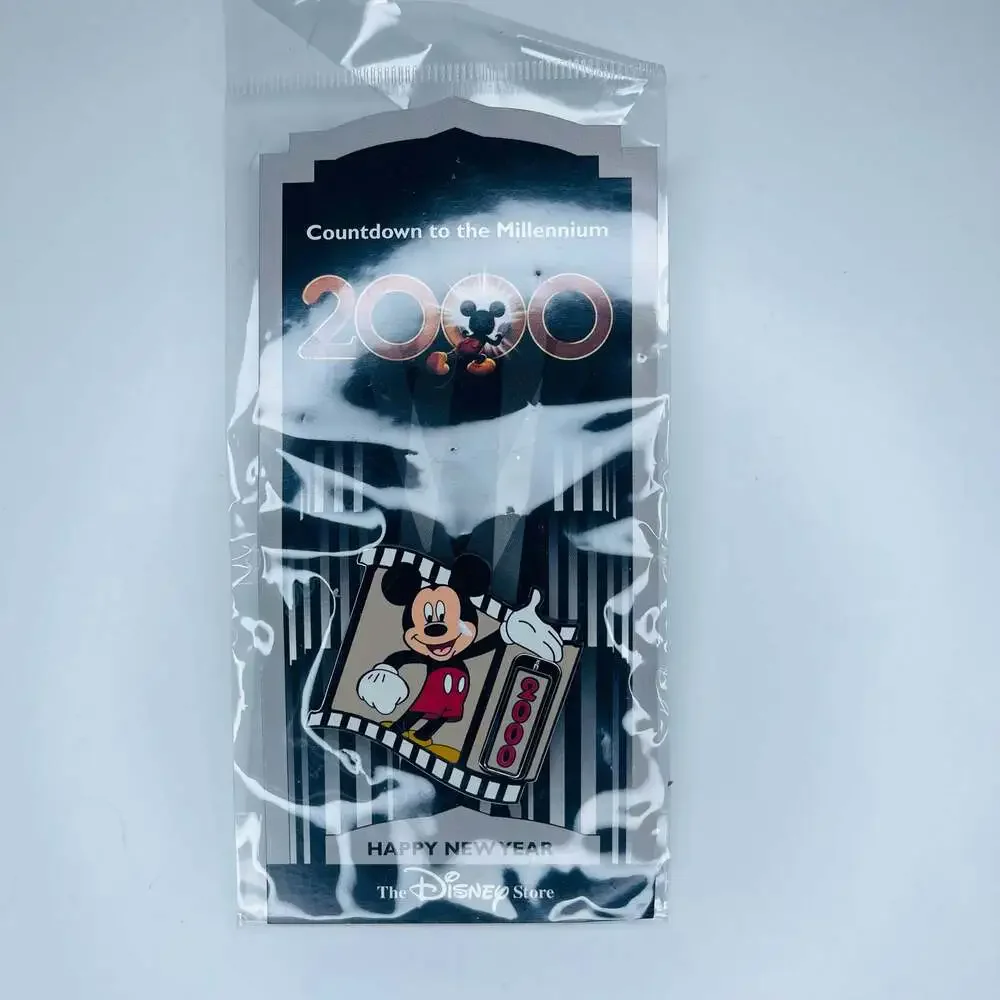 Disney Store Countdown to the Millennium 2000 Pin #1 Mickey Mouse Happy New Year